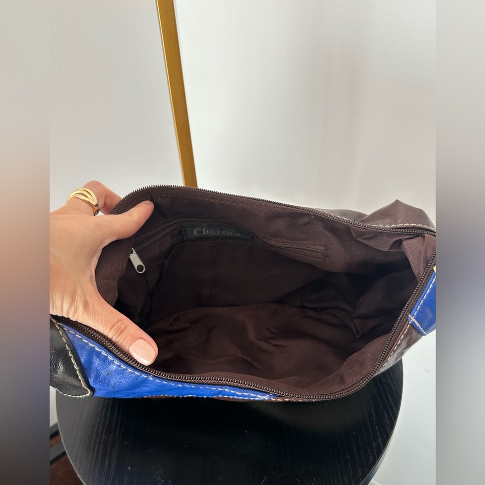 Vintage Chateau Patchwork Leather Shoulder Bag - Picture 3 of 4